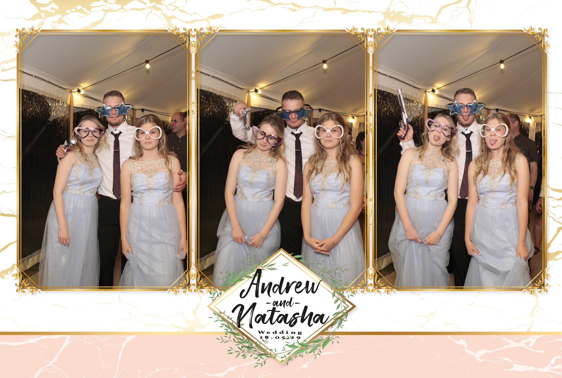Andrew & Natasha's Wedding  | View more photos from the event at gallery.myphotoboothexperience.co.uk/u/MyPhotoBoothExperienceLtd/Andrew-Natashas-Wedding